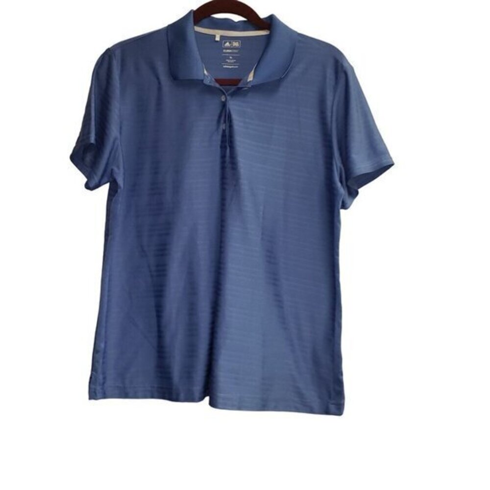 Adidas Climacool Golf Polo Shirt Blue‎ Womens Size XL Pre-Owned
